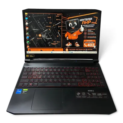 15,6" ACER NITRO/Intel Core i5-11400H/16 GB DDR4/NWMe SSD 512 GB/NVIDIA GeForce GTX 1650 - 4 GB